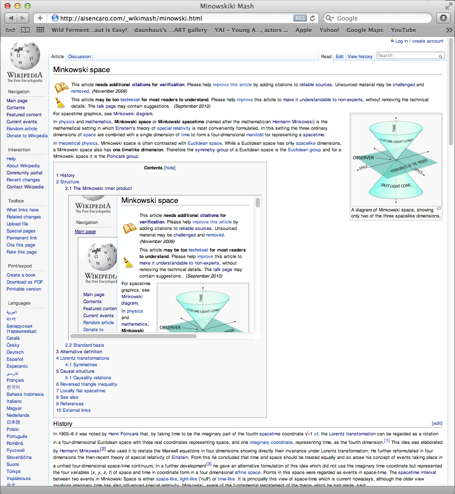 wiki mash screenshot